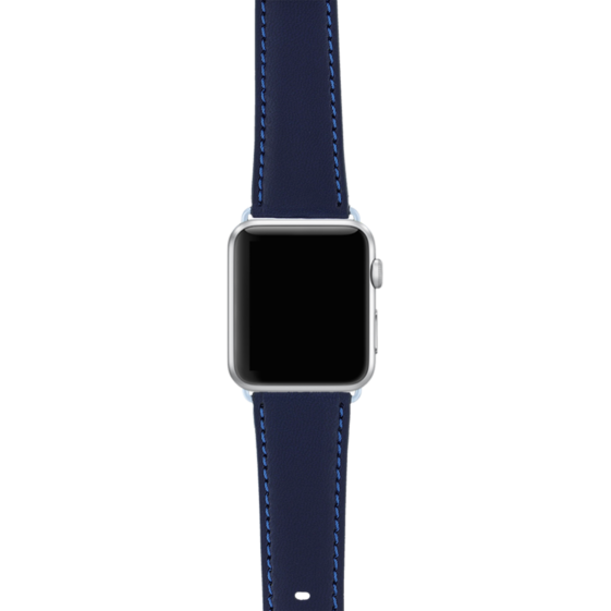 Apple Watch Band dunkelblau aus veganem Apfel-Leder