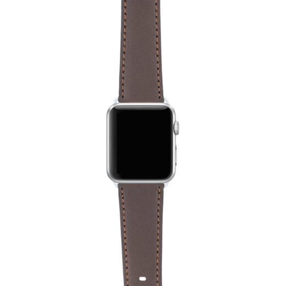 Apple Watch Band mokka aus veganem Apfel-Leder