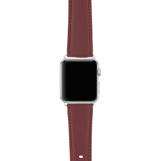 Apple Watch Strap red in vegan cactus leather